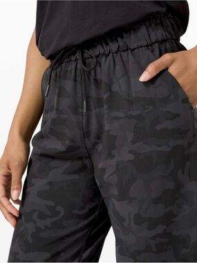 Lululemon Black Camo Drawstring pants